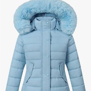 Kids Light Blue Puffer Jacket